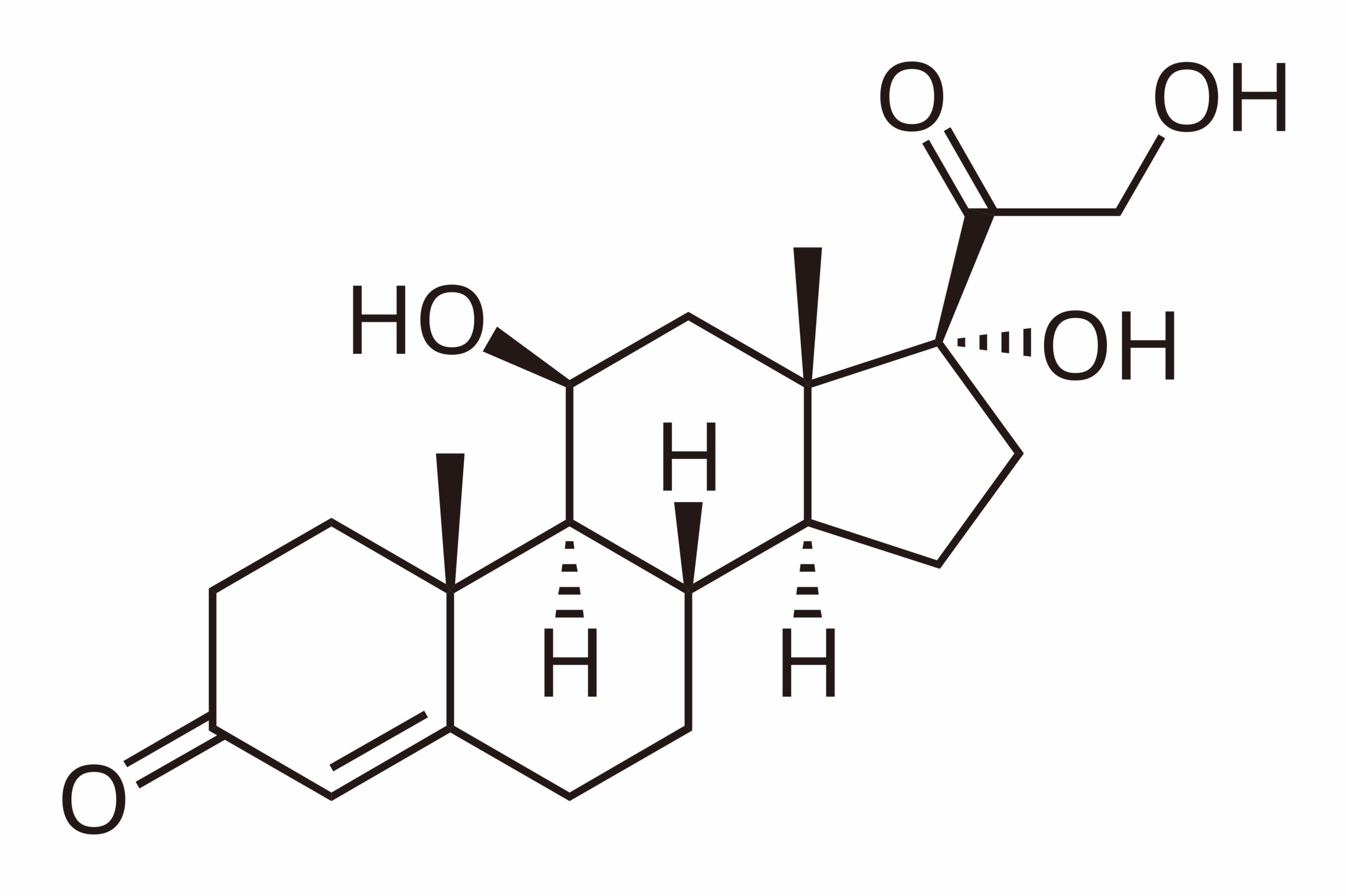 Estructura molecular del cortisol